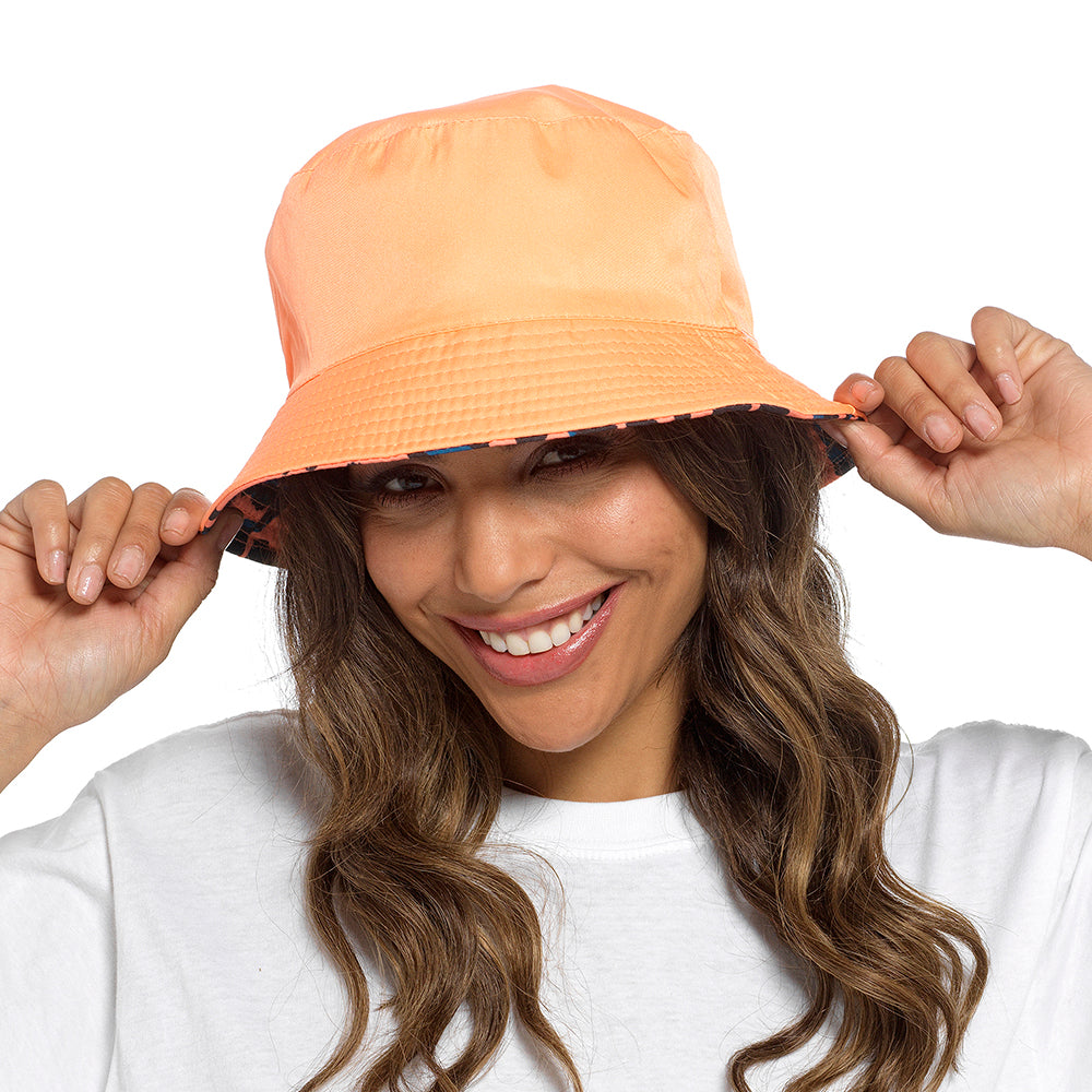 Reversible Leopard Print Bucket Hat for Women