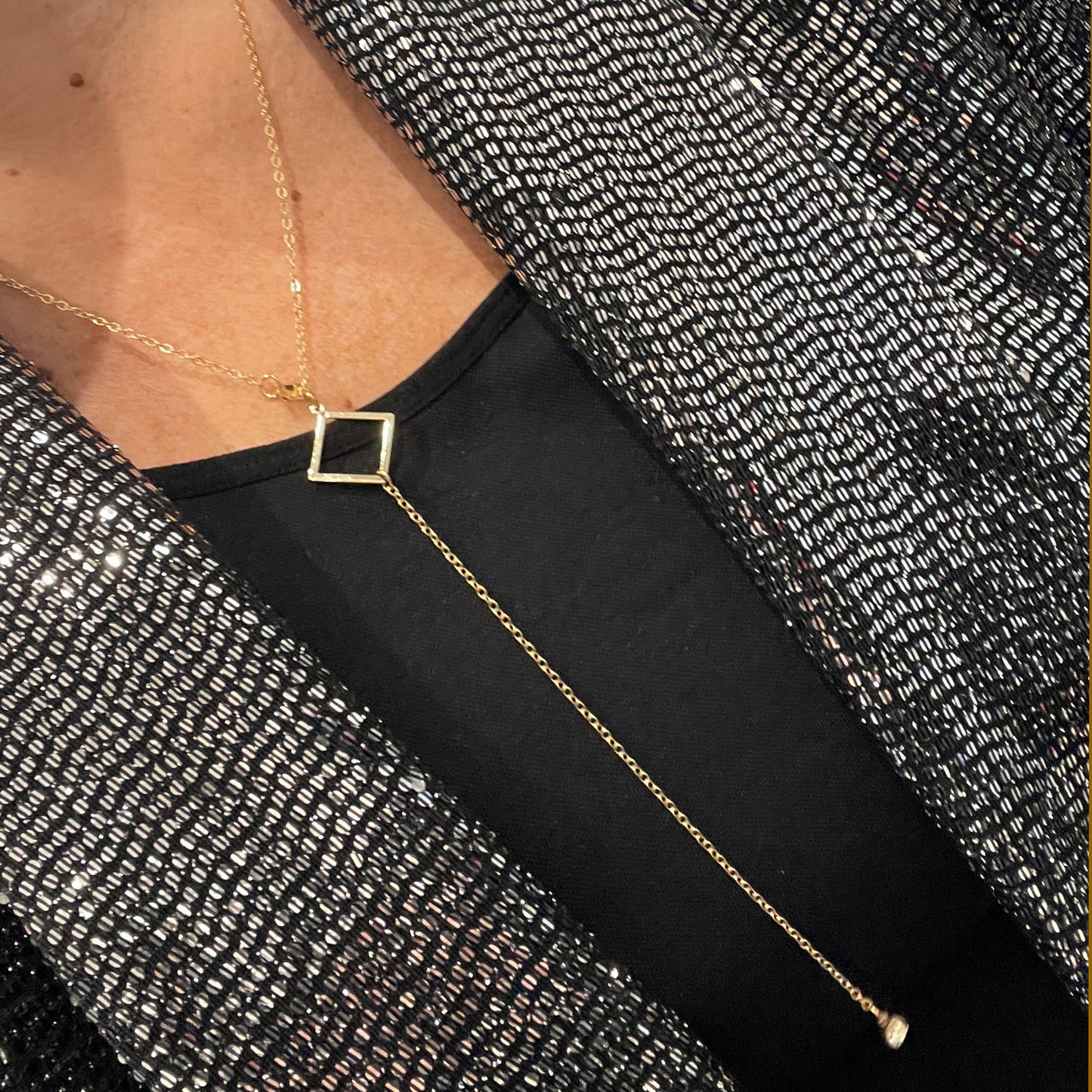Rhombus Pendant Necklace