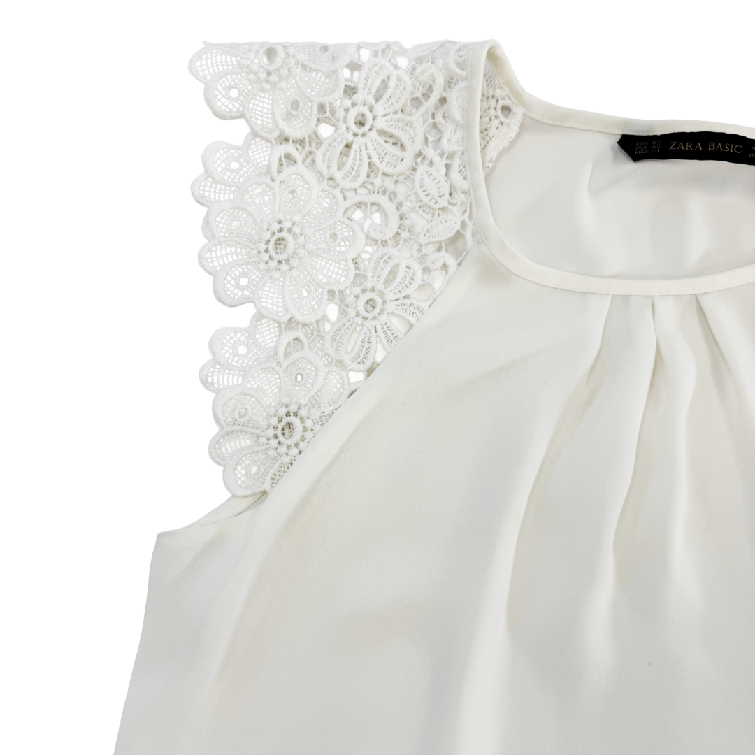 Zara lace detail top