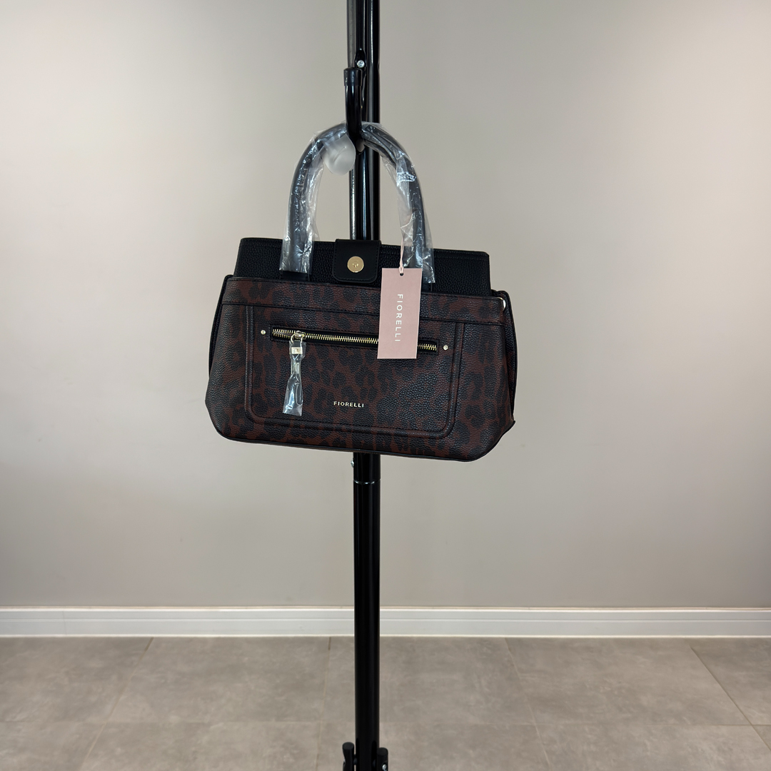 Fiorelli Winter Leopard Satchel Grab Bag (Preloved)