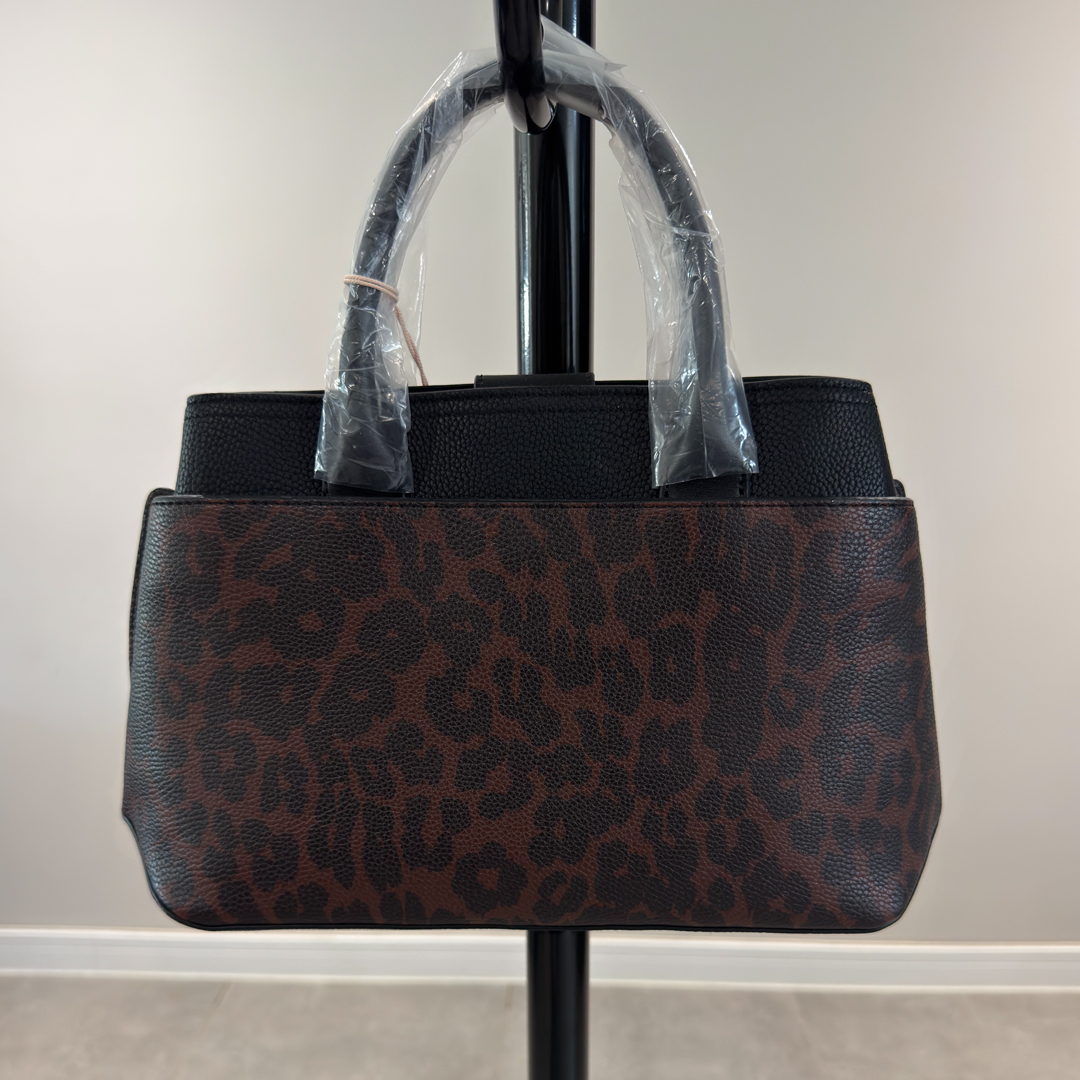 Fiorelli Winter Leopard Satchel Grab Bag (Preloved)