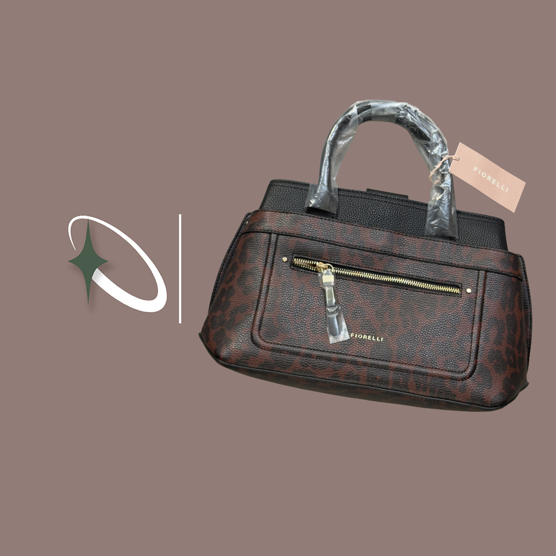 Fiorelli Winter Leopard Satchel Grab Bag (Preloved)