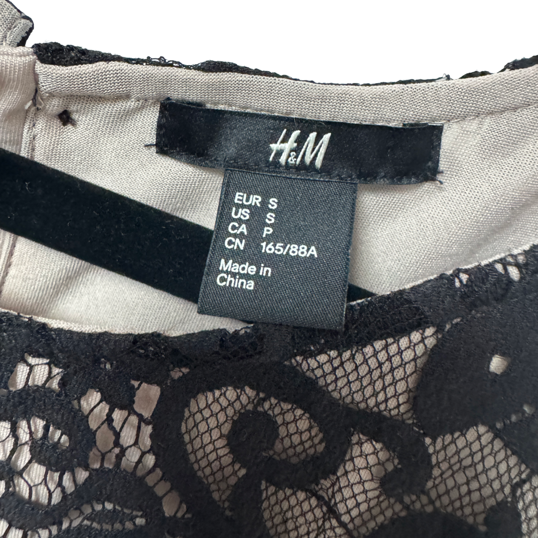 H&M Lined Lace Top