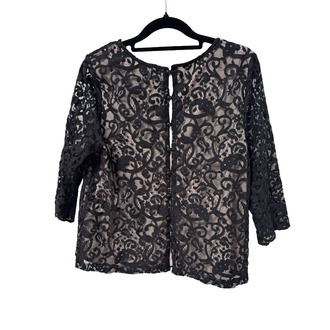 H&M Lined Lace Top