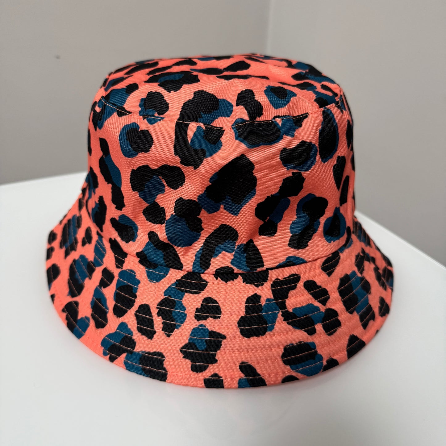 Reversible Leopard Print Bucket Hat for Women