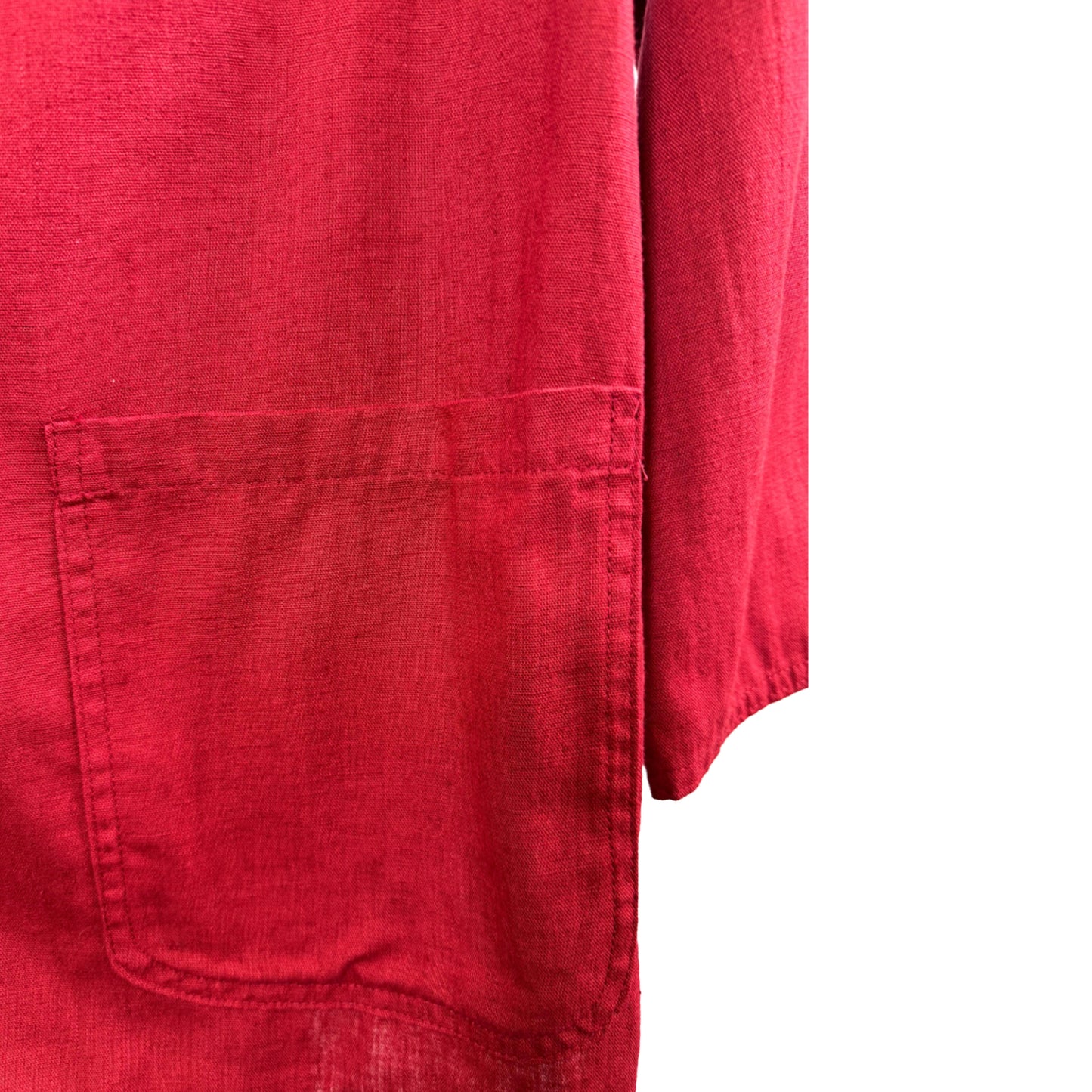 Vintage Marks & Spencer Linen Blend Red Blazer Jacket (Preloved)