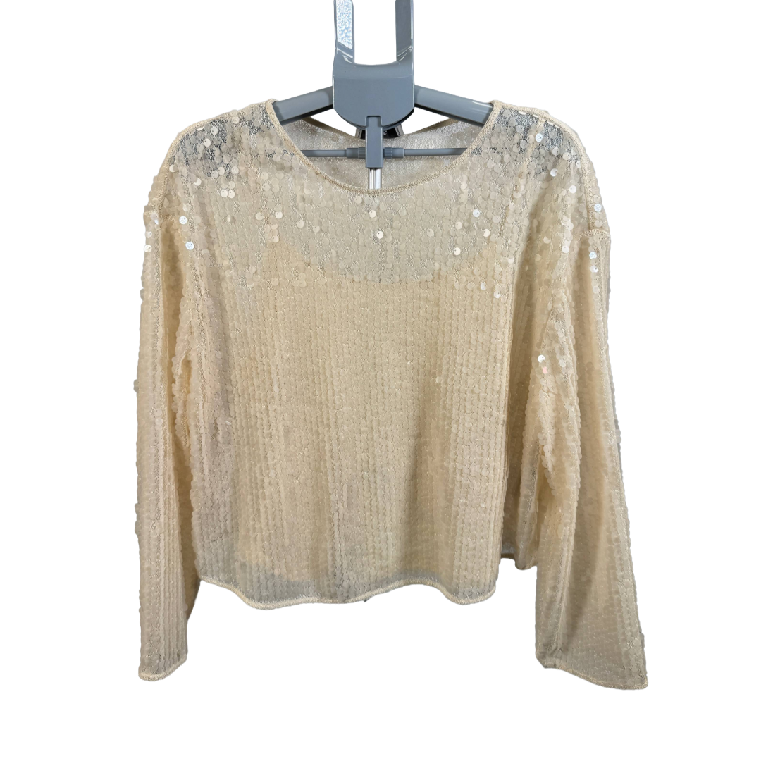 M & S sequin top with detachable cami