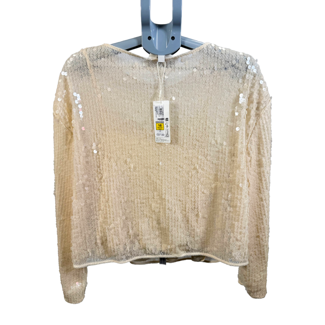 M & S sequin top with detachable cami