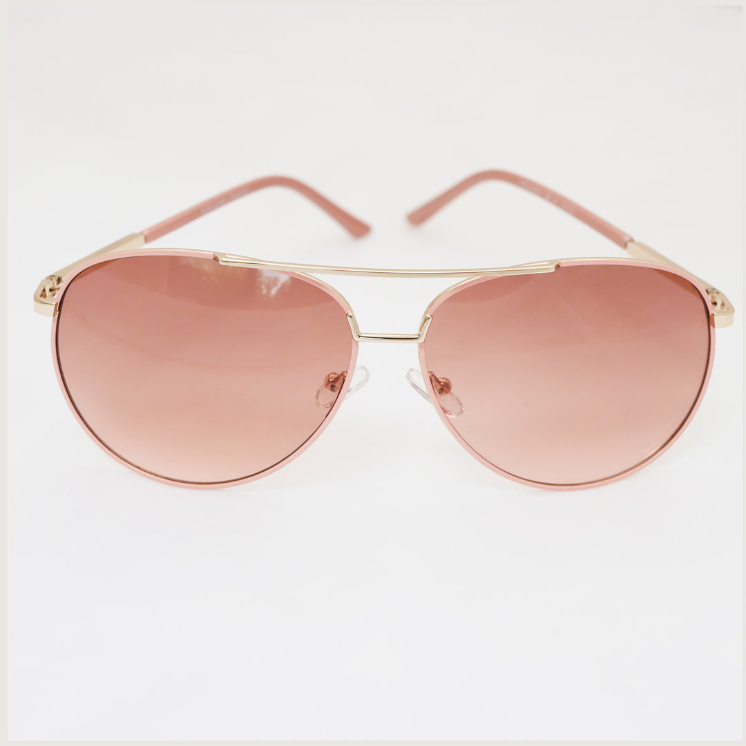 Orlando Rose Gold Aviator Sunglasses