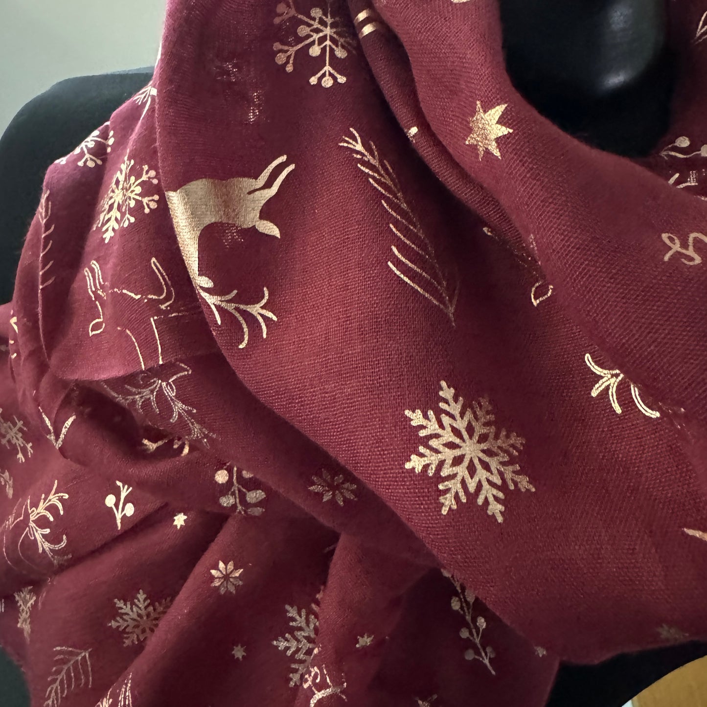 Festive Reindeer Scarf