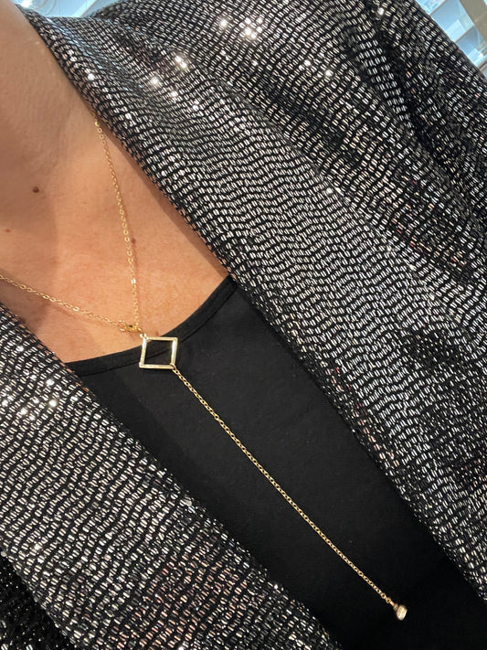 Rhombus Pendant Necklace