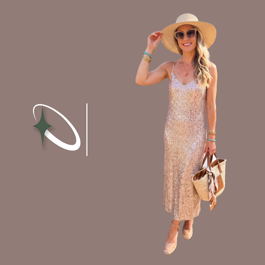M&S Sparkly Sequin Maxi Dress (Preloved)