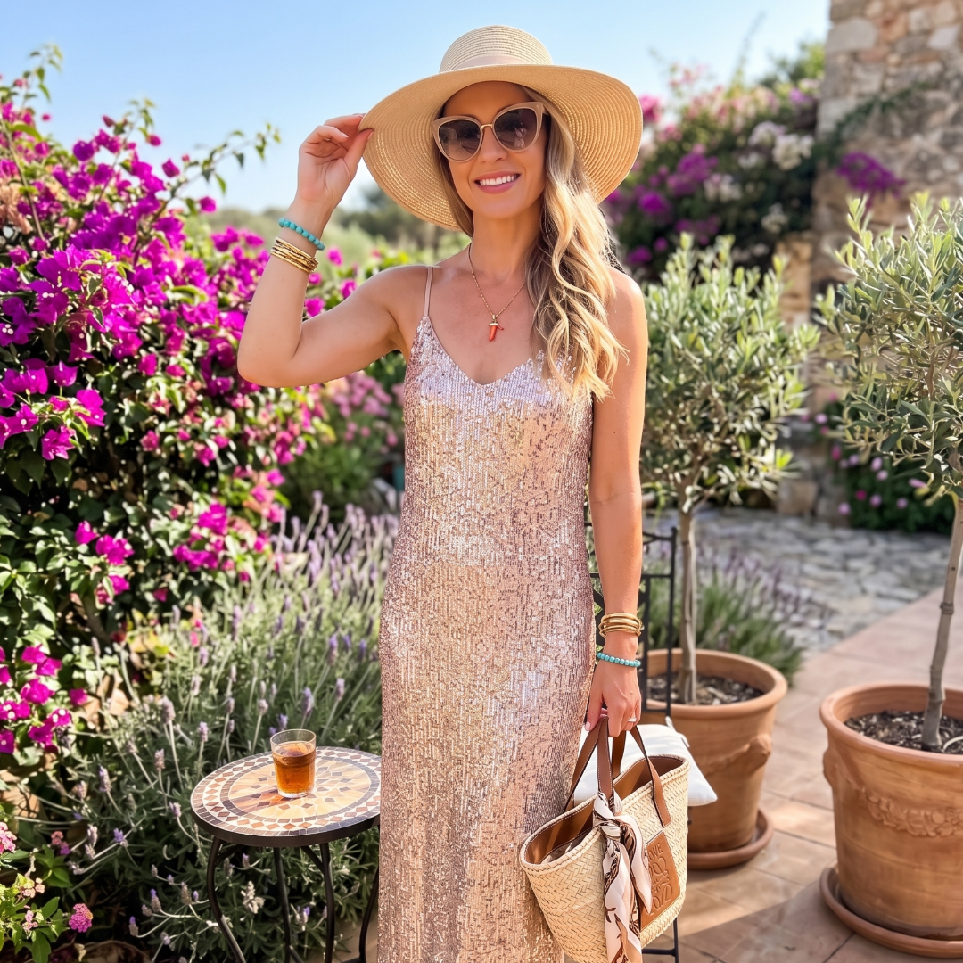 M&S Sparkly Sequin Maxi Dress (Preloved)