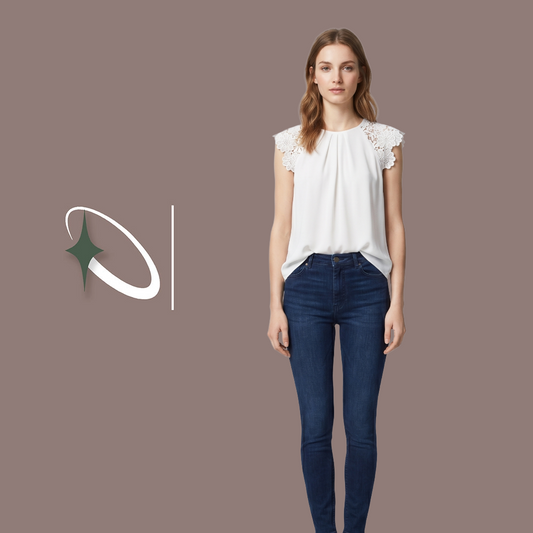 Zara lace detail top