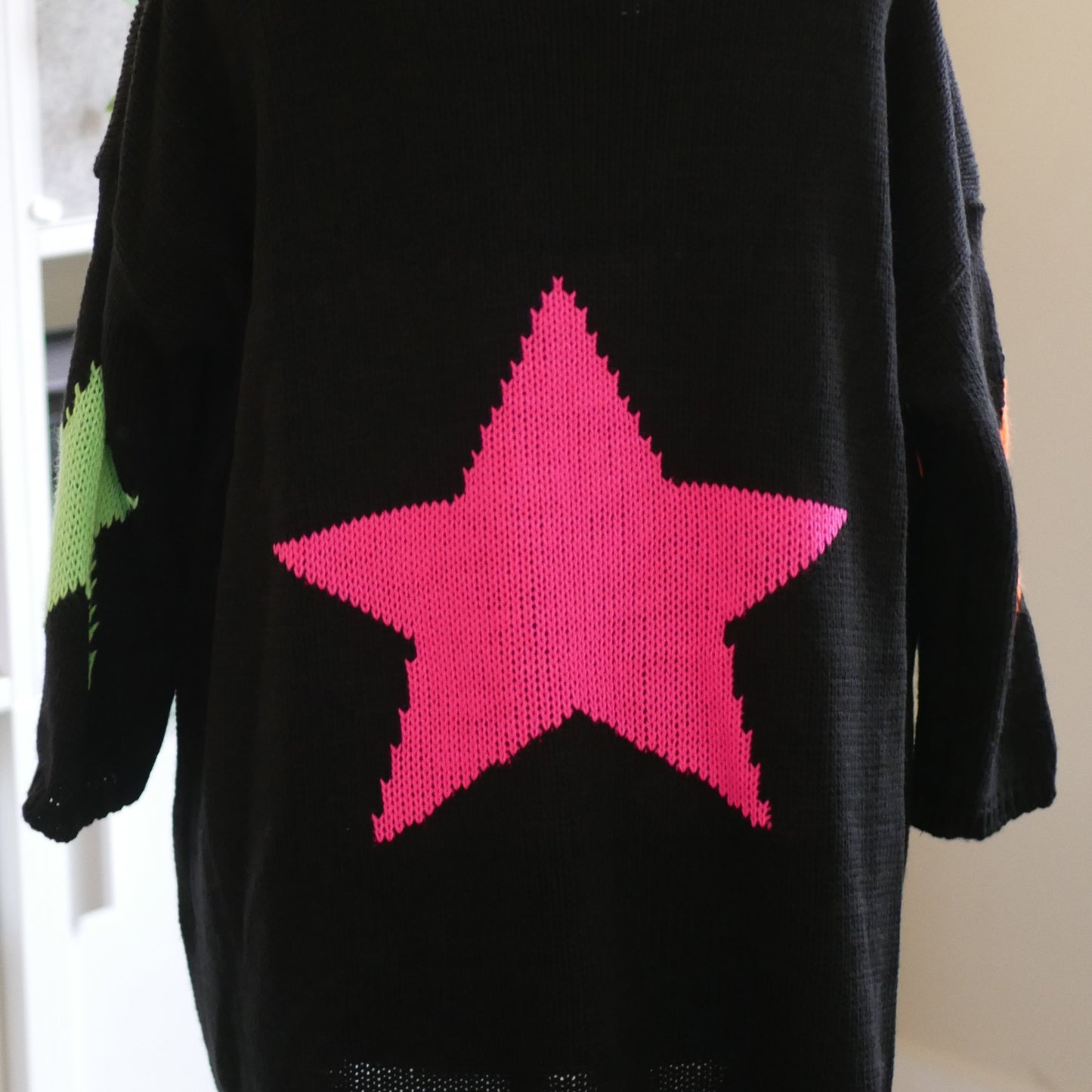 Oversized Triple Star Knitted Jumper