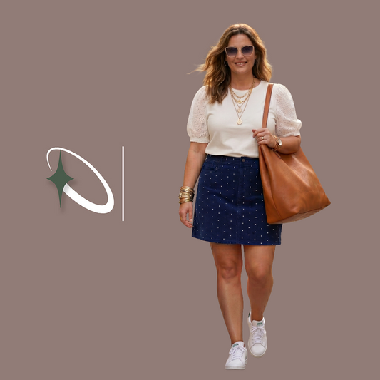 Polka Dot Corduroy Mini Skirt (Preloved)